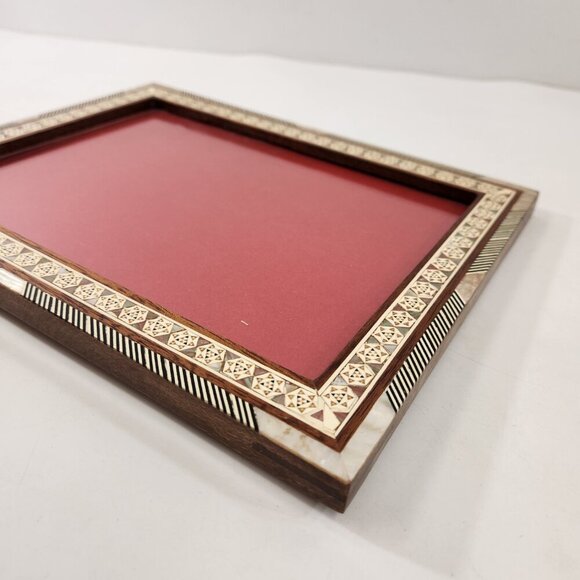 Vintage Marquetry Inlay Picture Frames Bundle of 2 - Picture 9 of 16